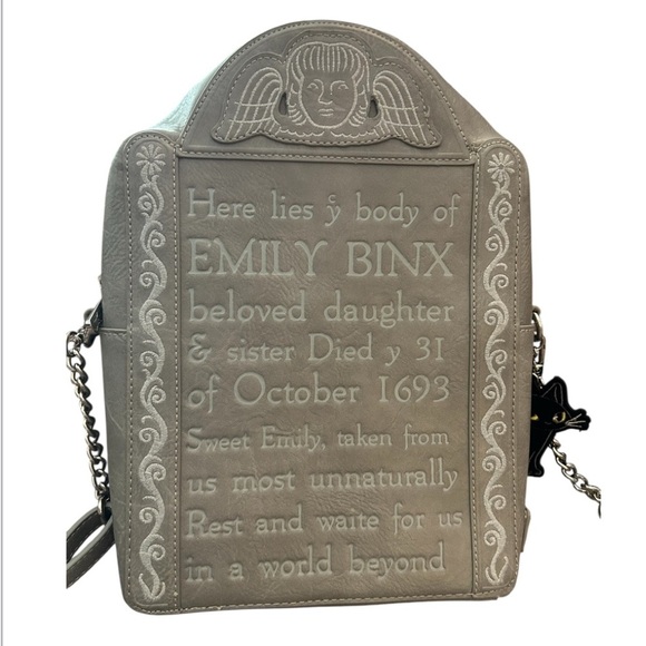 Disney Loungefly Hocus Pocus Emily Binx tombstone backpack glow in the dark - Picture 7 of 10